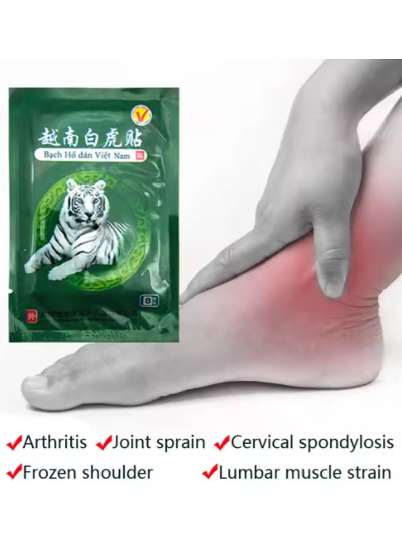 MQ Vietnam White Tiger Balm Pain Relief Plaster Meridians Arthritis Lumbar Spondylosis Pain Relieving 8 Patchs  - Image 3