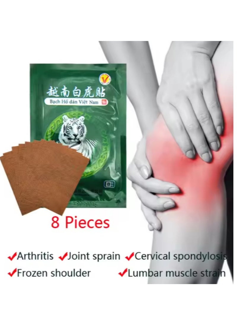 MQ Vietnam White Tiger Balm Pain Relief Plaster Meridians Arthritis Lumbar Spondylosis Pain Relieving 8 Patchs  - Image 4