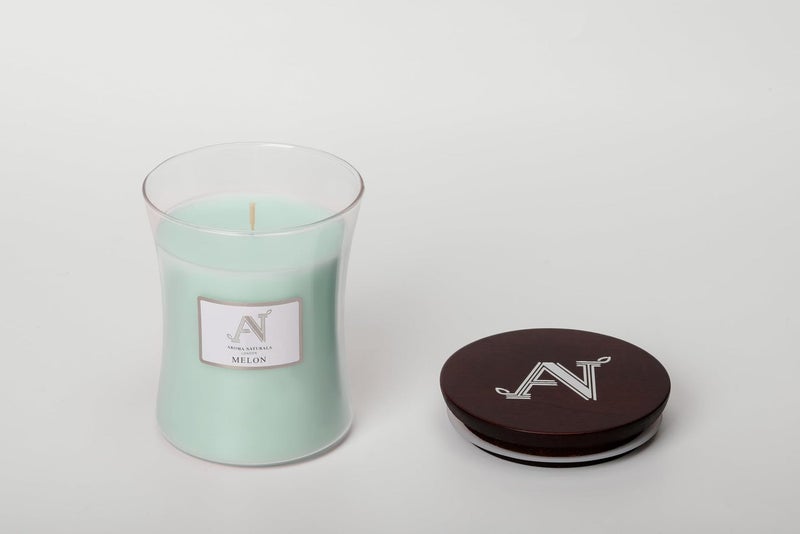 Aroma Naturals Jar Candle Scented Melon - 320G - Made with Shea Butter Wax | Burn Time - 50hrs | Contemporary Collection| Perfect for Gifting, Home Décor, Parties & Room Perfuming | Ideal for Living room and Office Décor - Image 5