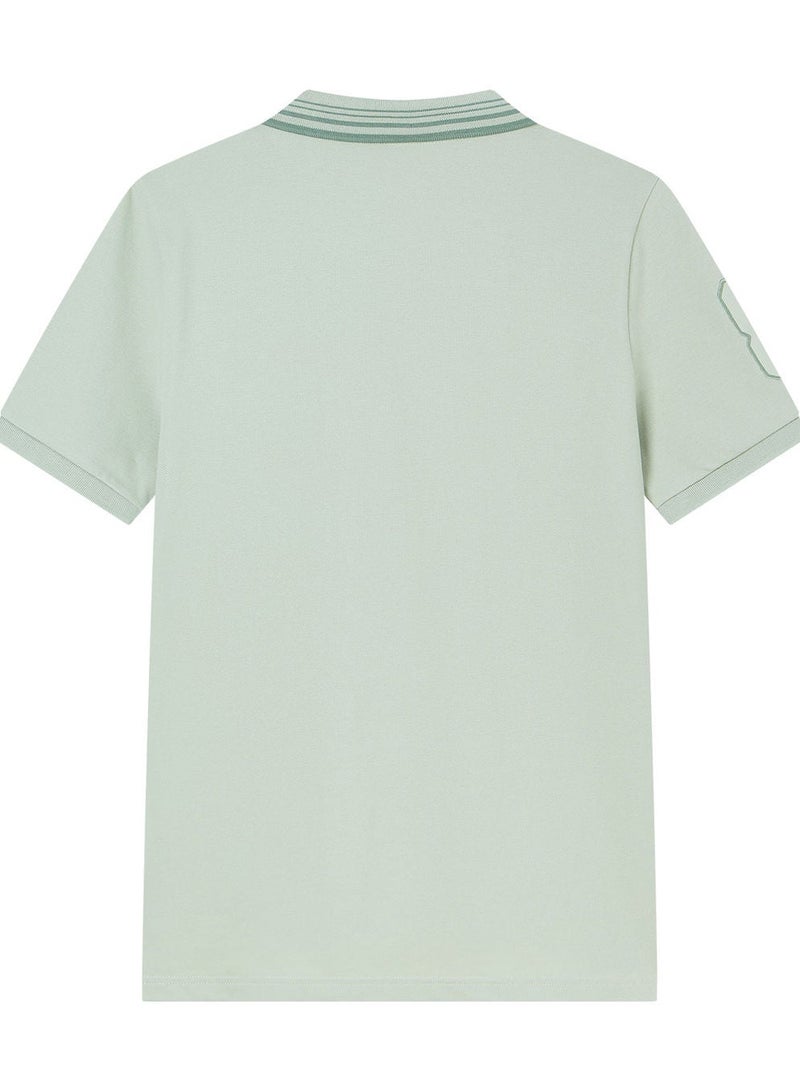 GIORDANO Men’s Cotton Slim Polo with 3D Lion Embroidery - Image 4