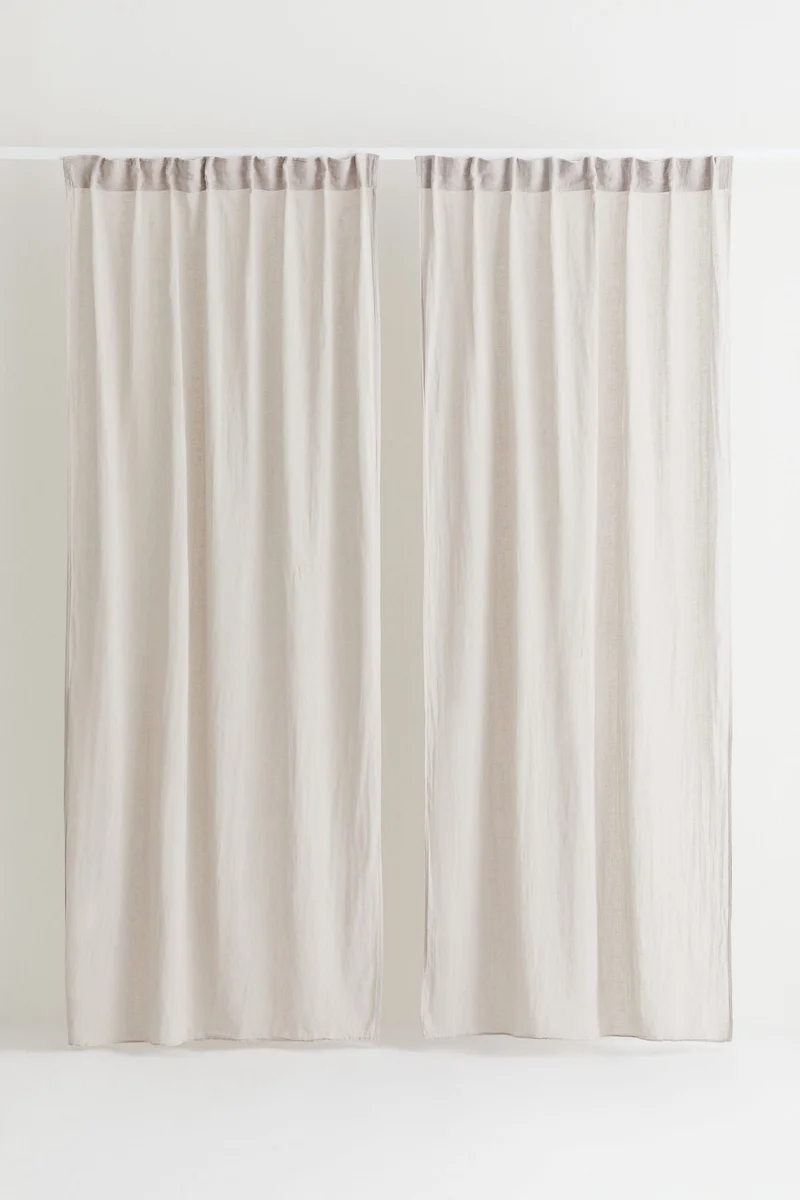 H&M 2-Pack Multiway Linen-Blend Curtains