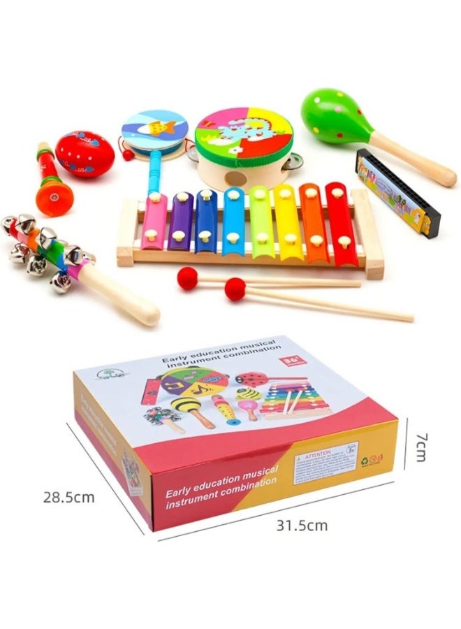 حديقة الألعاب مجموعة آلات موسيقية للأطفال - مجموعة متعددة من الأدوات الموسيقية للعب الإبداعي والاستكشاف الموسيقي - Image 5