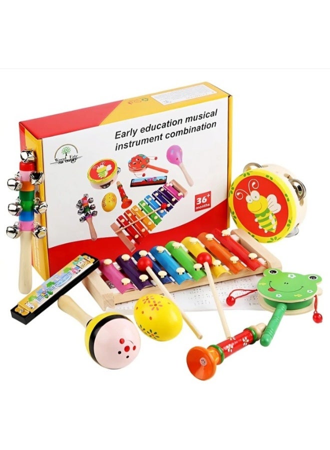 حديقة الألعاب مجموعة آلات موسيقية للأطفال - مجموعة متعددة من الأدوات الموسيقية للعب الإبداعي والاستكشاف الموسيقي - Image 1