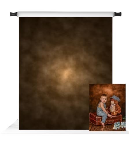Kate 5x7ft Brown Abstract Backdrop for Photography Headshot Portrait Background Old Master Photo Stuido Props - Image 1