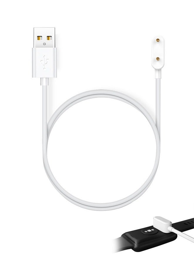 Charger Compatible with Huawei Watch Fit Honor Band 6, Smart Watch Replacement USB Charger Charging Cable 100cm, Magnetic Attraction Charger (White) - Image 1