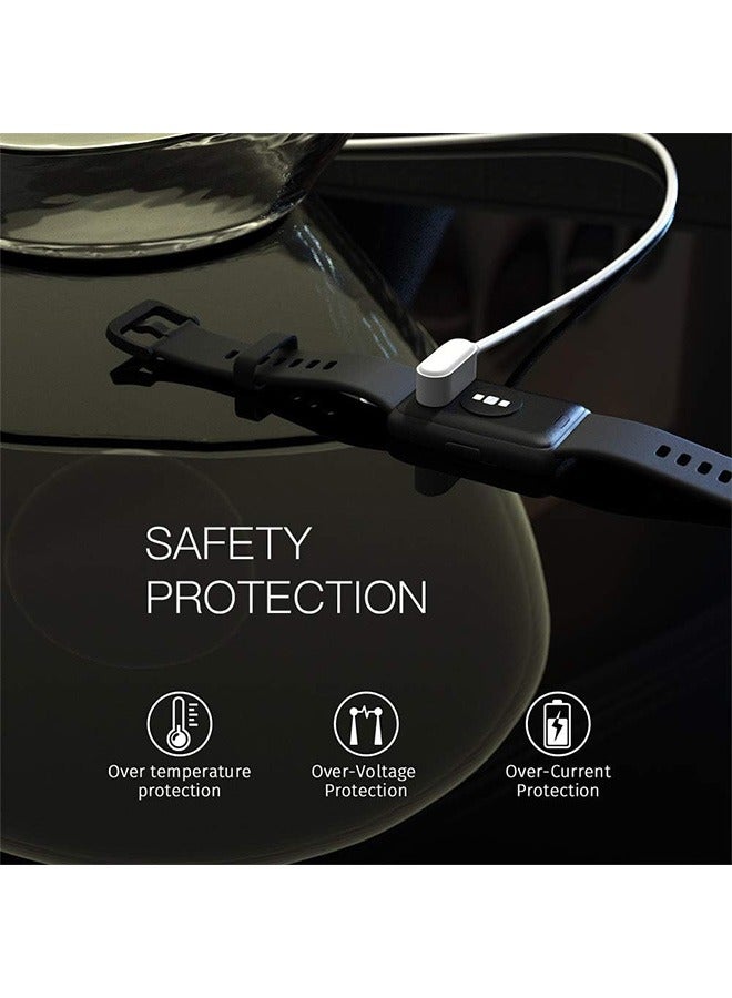 Charger Compatible with Huawei Watch Fit Honor Band 6, Smart Watch Replacement USB Charger Charging Cable 100cm, Magnetic Attraction Charger (White) - Image 5