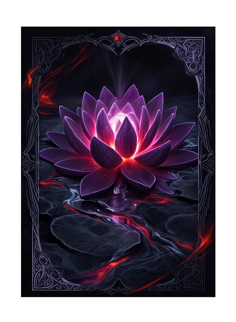 Katomula 100 MTG Card Sleeves with 100 Inner Sleeves Textured Back Art Sleeves Black Border Black Inside Fit Standard Size Cards Black Lotus - Image 2