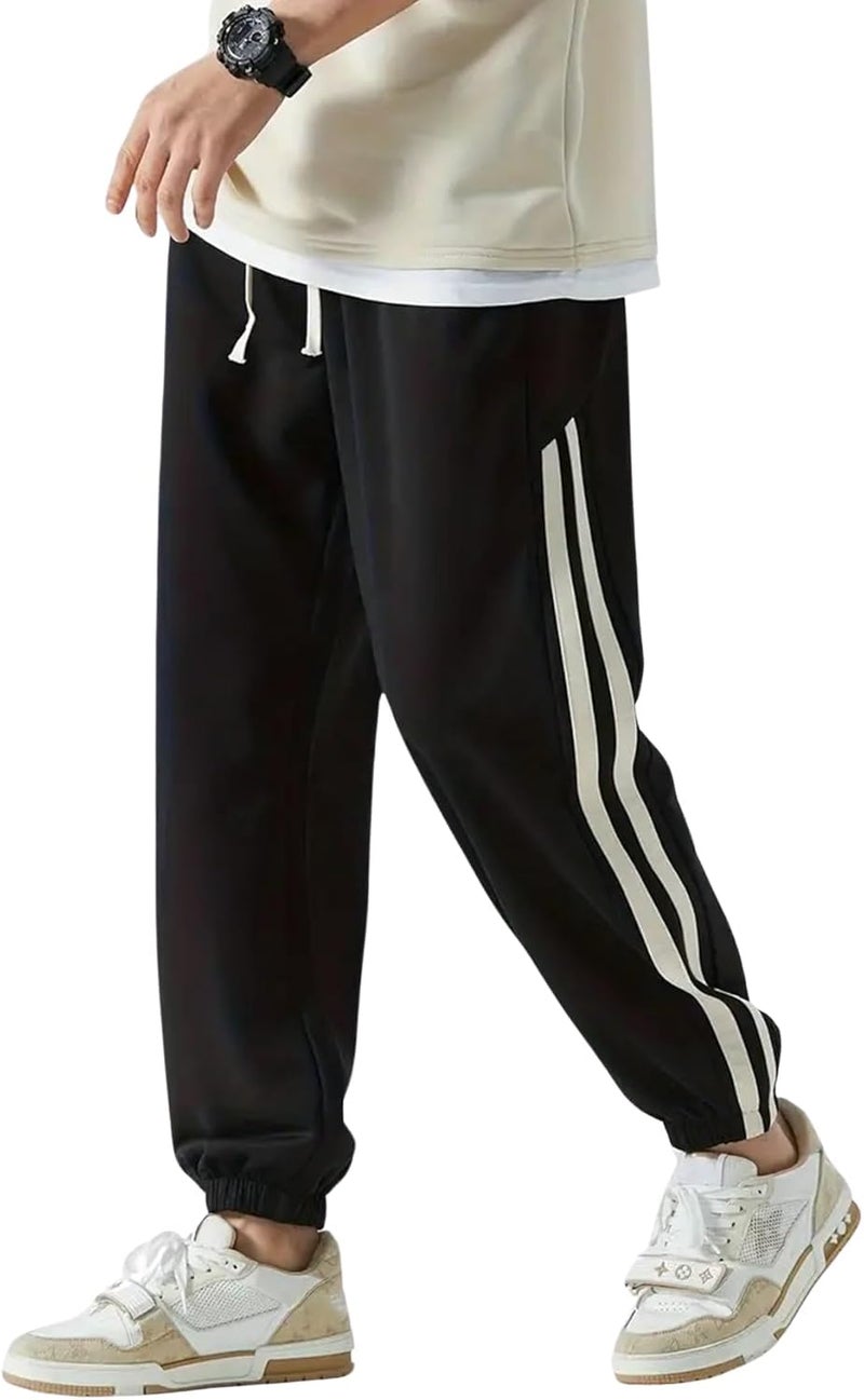 Mehrang Men High Rise Loose Fit Track Pant || Joggers for Running || Lower Activewear Cargo Pant (Alpha, XL, Regular, Black) - Image 1