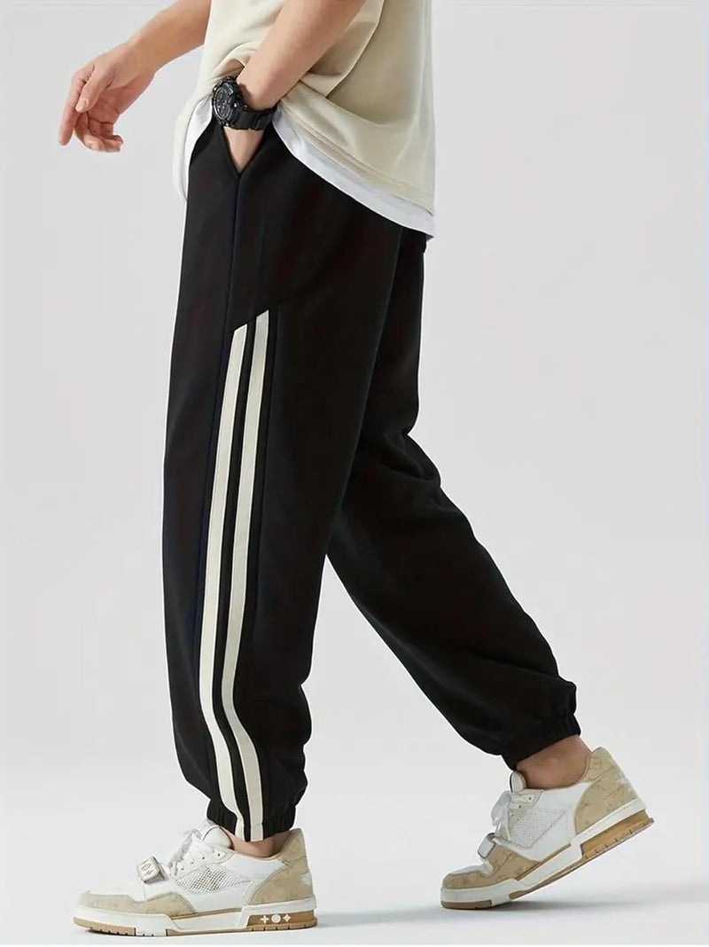 Mehrang Men High Rise Loose Fit Track Pant || Joggers for Running || Lower Activewear Cargo Pant (Alpha, XL, Regular, Black) - Image 3