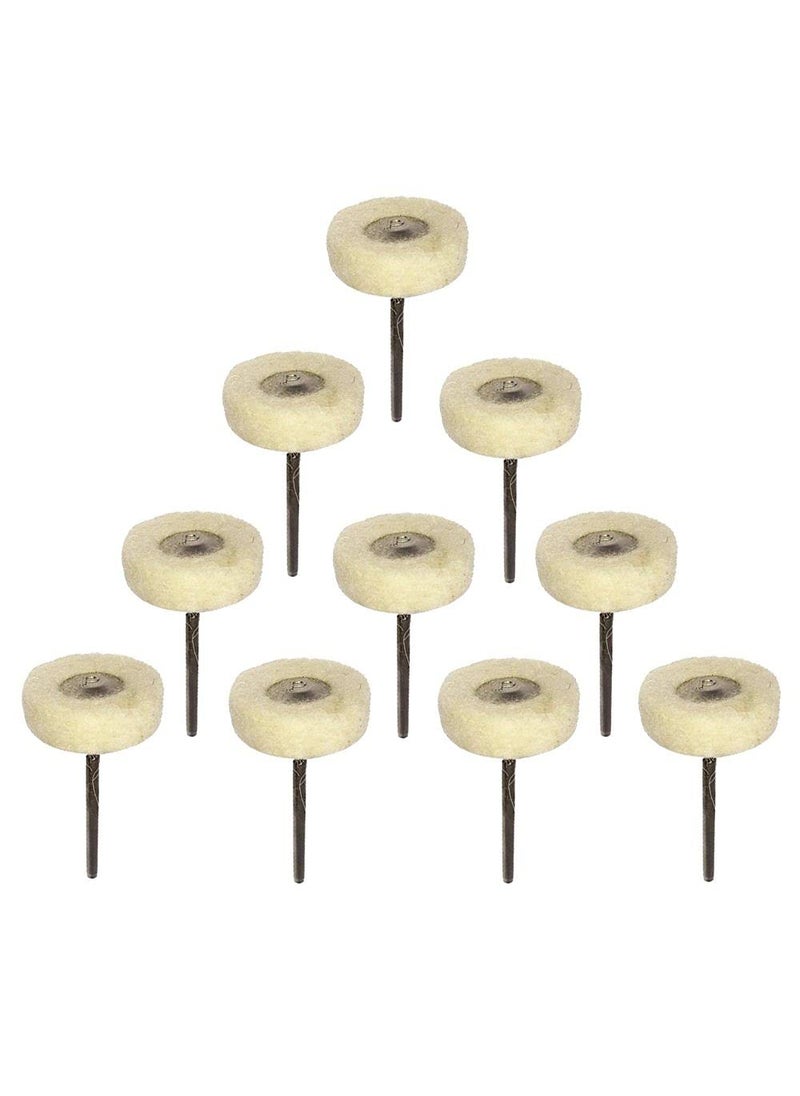 DIY Crafts Diy Crafts 13533 Mounted Cotton Polishing Buff Wheel 235mm Shank for Dremel Rotay Tools Pack of 10 1 Pack of 10 Multicolor  - Image 2