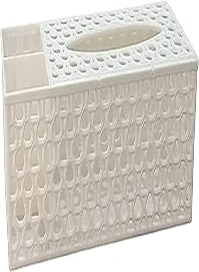 elyassin plastic tissue box and remote holder - assorted colors