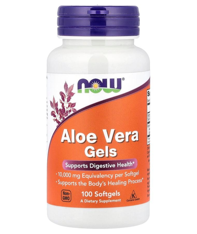 now Aloe Vera Gels 100 Softgels (50 mg per Softgel)