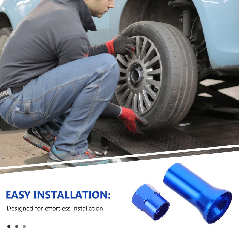 8pcs Tire Valve Caps: Aluminum Alloy Valve Stem Caps Cover Motorcycle Air Covers Easy Installation Fit For Cars Motorcycles - Image 3