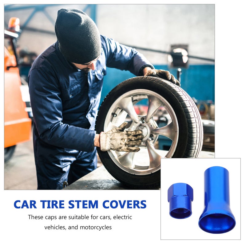 8pcs Tire Valve Caps: Aluminum Alloy Valve Stem Caps Cover Motorcycle Air Covers Easy Installation Fit For Cars Motorcycles - Image 4