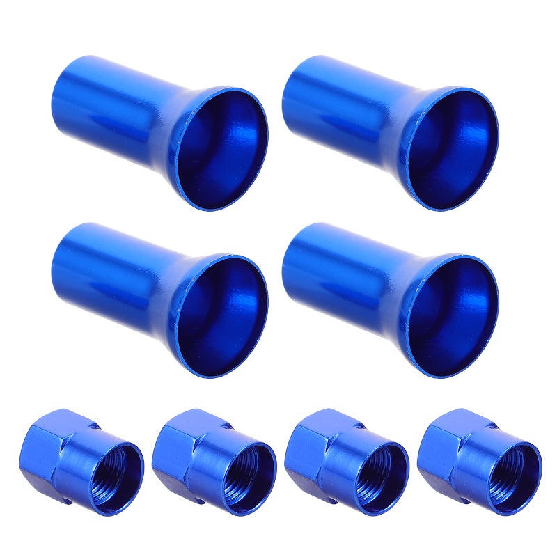 8pcs Tire Valve Caps: Aluminum Alloy Valve Stem Caps Cover Motorcycle Air Covers Easy Installation Fit For Cars Motorcycles - Image 1