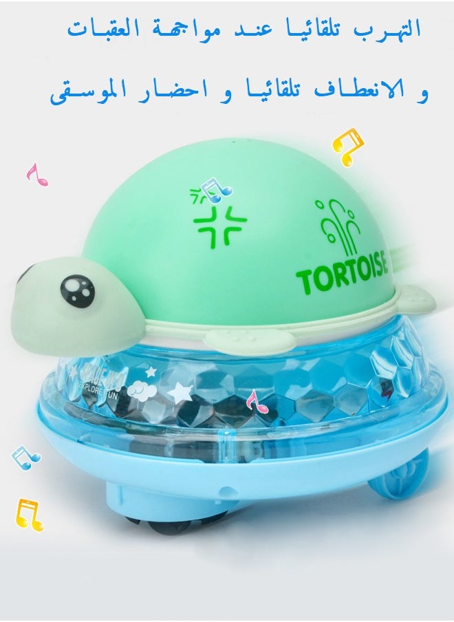 PYEBE - Children's Bath Toy Water Turtle Girls Boys Electric Induction Water Spray Ball Universal Base-Green - Image 1