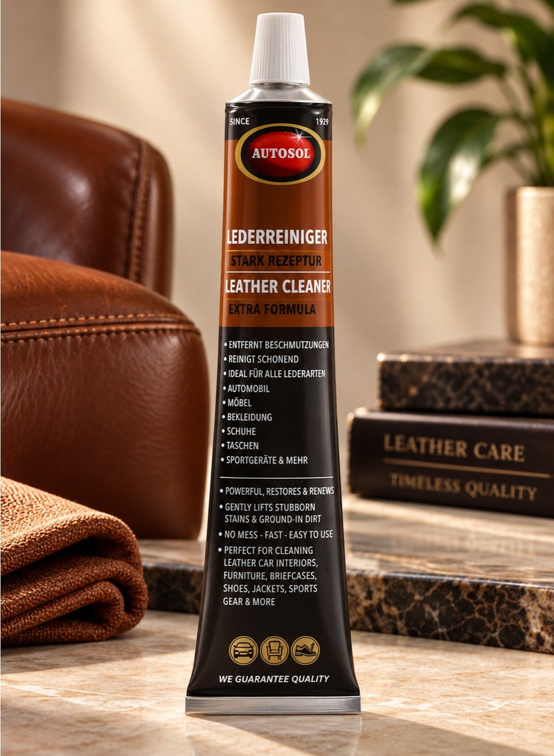 Autosol German-Made Multipurpose Leather Cleaner - New Formula - For Car Interiors, Furniture, and More - Image 2