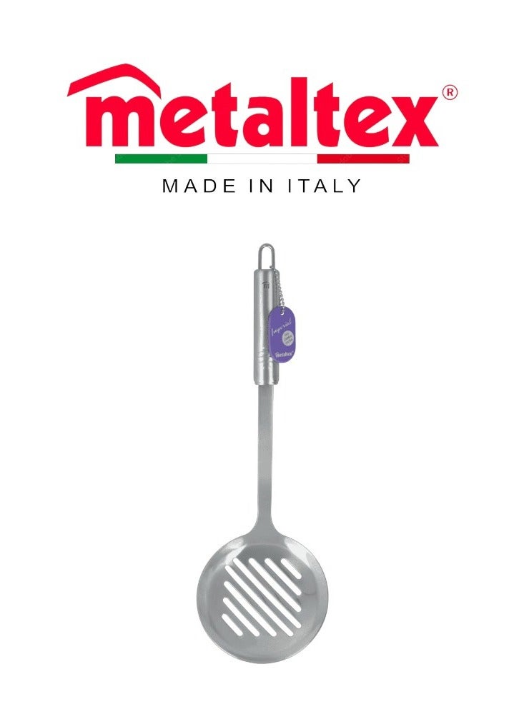 Metaltex Metaltex Imperial Skimmer – 35cm Stainless Steel Slotted Spoon with Ergonomic Handle, Beginner Series  - Image 1
