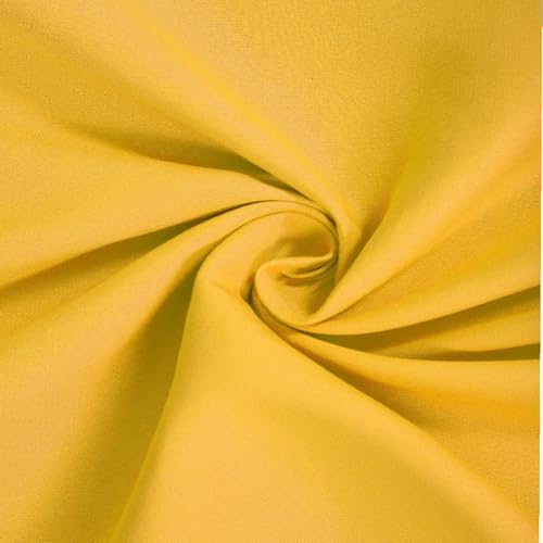ROMEE Elegant Solid Cotton Double Bedsheet, 150 TC Soft Feel, Queen Size (90 x 100 Inches), with 2 Pillow Covers, Yellow - Image 4