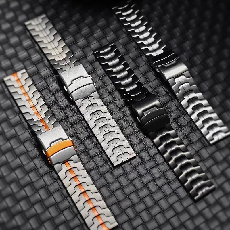 Bluejw 22mm Titanium Watch Strap Replacement for Apple Watch Series 10 9 8 7, Huawei, Samsung – Anti-Corrosion Metal Band Compatible with iWatch - Image 2