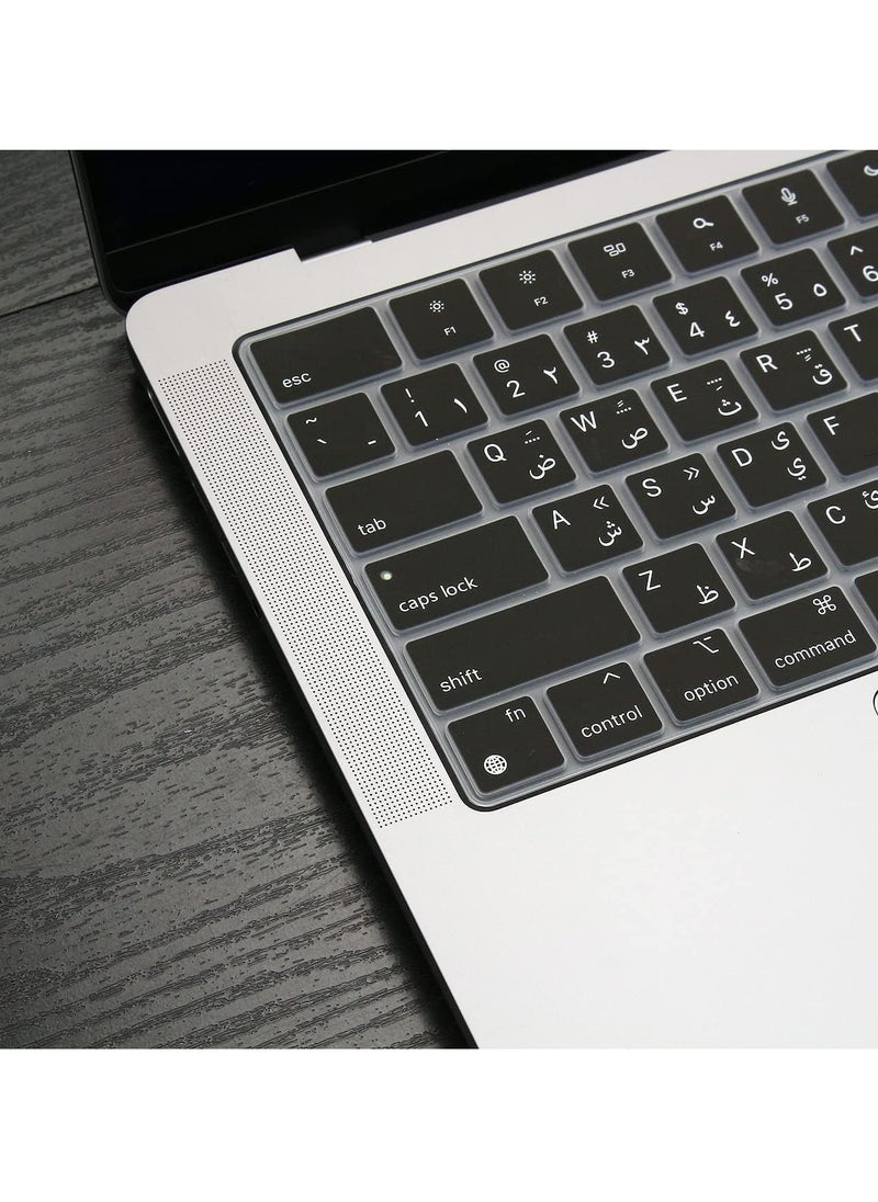 Generic - Premium Keyboard Cover for MacBook Pro 14.2- A2442  A2485 A2681 A2779 A2780 A2941 A2992 A2918 A3113 A3114  M3 M2 M1 Keyboard Protector -black - Image 1