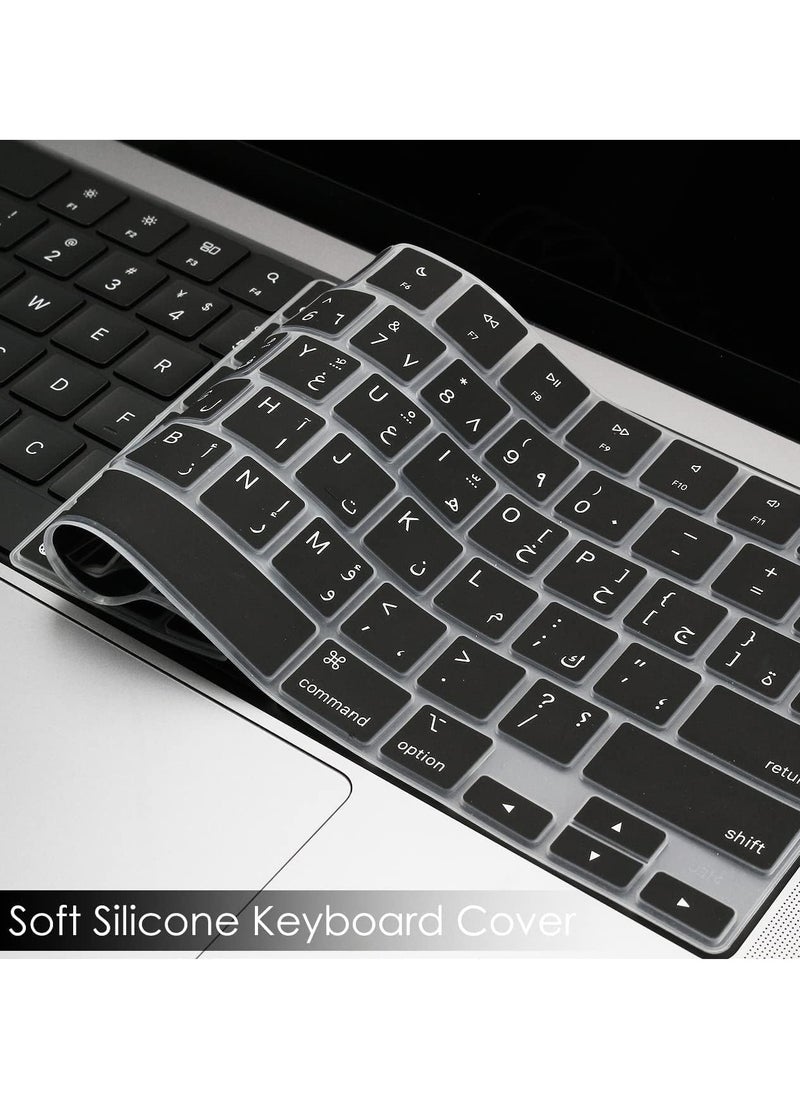 Generic - Premium Keyboard Cover for MacBook Pro 14.2- A2442  A2485 A2681 A2779 A2780 A2941 A2992 A2918 A3113 A3114  M3 M2 M1 Keyboard Protector -black - Image 1