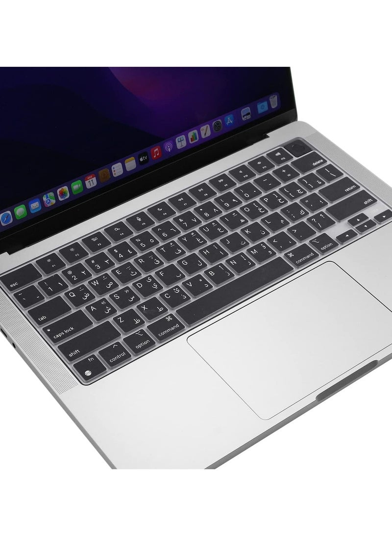 Generic - Premium Keyboard Cover for MacBook Pro 14.2- A2442  A2485 A2681 A2779 A2780 A2941 A2992 A2918 A3113 A3114  M3 M2 M1 Keyboard Protector -black - Image 1