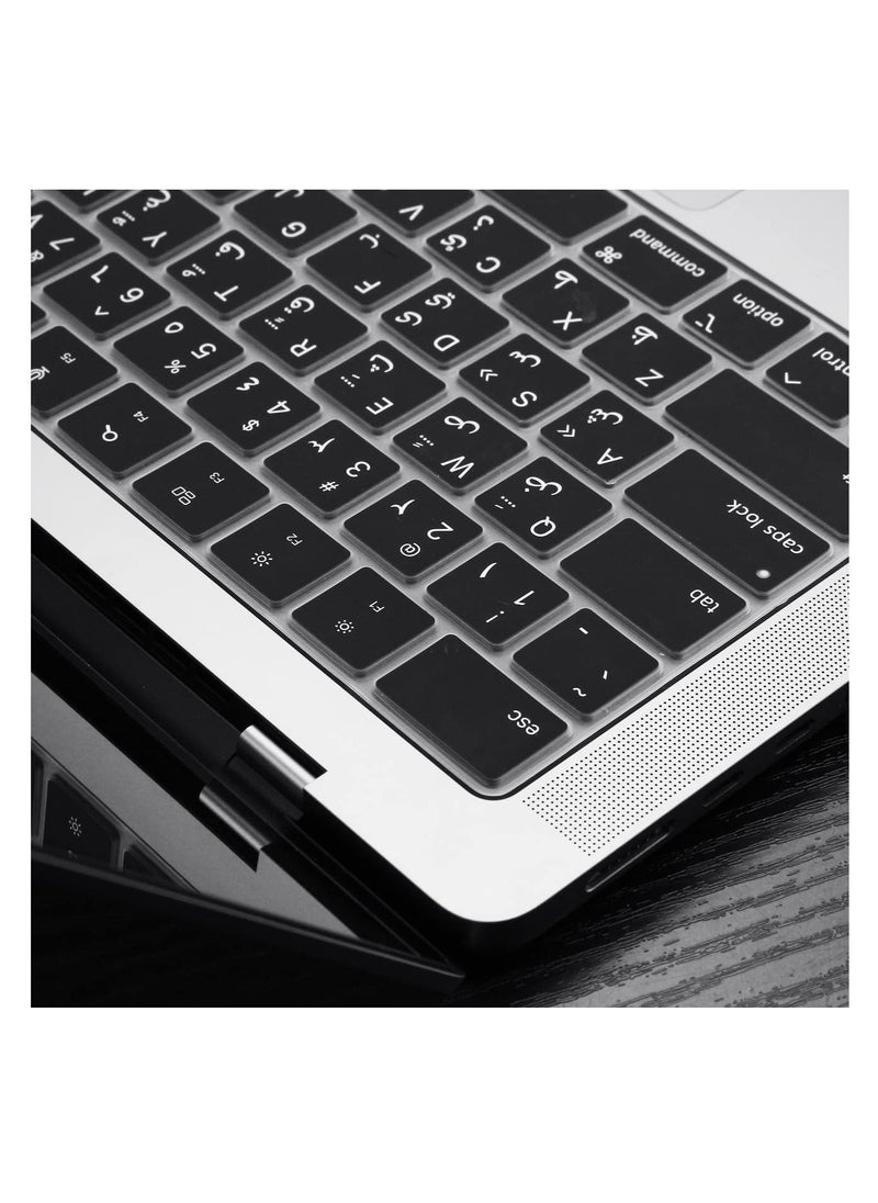 Generic - Premium Keyboard Cover for MacBook Pro 14.2- A2442  A2485 A2681 A2779 A2780 A2941 A2992 A2918 A3113 A3114  M3 M2 M1 Keyboard Protector -black - Image 1