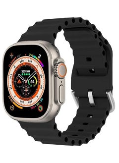 Ocean Band for Apple Watch – Adjustable Soft Silicone Sport Band, 49mm to 38mm, Breathable Elastic Wristband for Series Ultra, 8, 7, SE, 6, 5, 4, 3, 2, 1