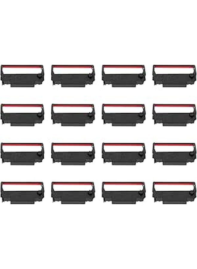 Dual Color Cash Register Printer Ribbon Black Red 24 Pack Fade Resistant Smooth Printing - Image 1