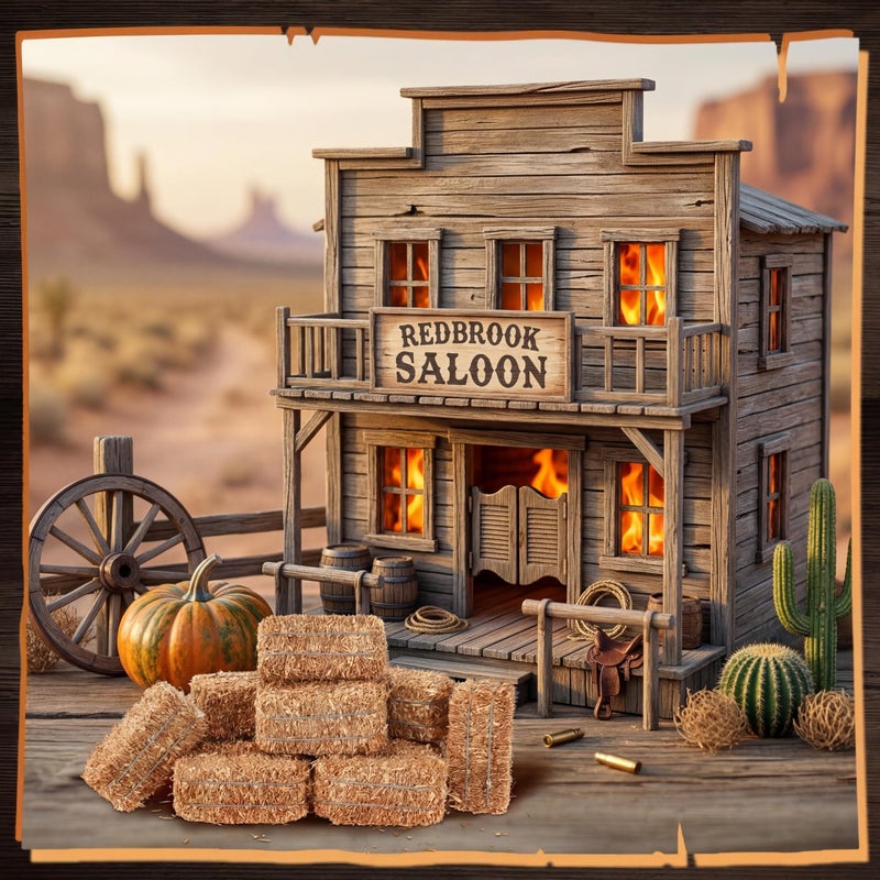 Maasechs 12 Pcs Mini Hay Bales Miniature Hay Bales for Decoration Small Decorative Straw for Easter Scene Rustic Wedding Western Cowboy Themed Birthday Party Decorations (2.6 x 1.2 x 1.2 Inch) - Image 5