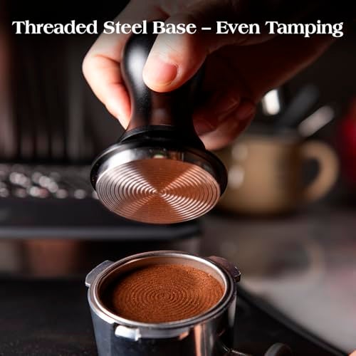 troletoi 7 PCS 58mm Espresso Accessories Kit: Espresso Tamper, Coffee Distributor, Puck Screen, Dosing Funnel and WDT Tool Espresso Machine Accessories, Professional Espresso Tools - Image 3