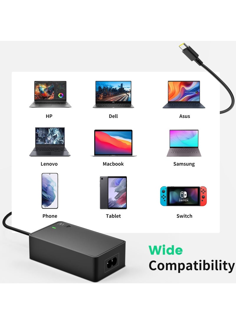 erorex - 45W USB C Laptop Charger for Lenovo ThinkPad Yoga, HP Chromebook, Acer Chromebook, Dell, Asus, Samsung, Google and More USB Type-C Laptop, Power Adapter 20V 2.25A - Image 1