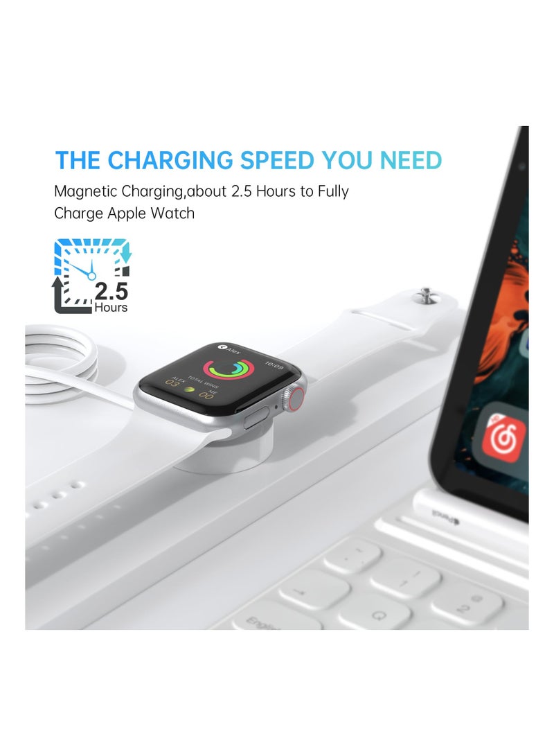 Excefore Upgrade Watch Charger for Apple Watch Charger - Watch Charger Charging Cable for Watch Series 8/7/6/5/4/3/2/SE/SE2, Magnetic Fast Charger Cord for iWatch Portable Wireless Charging (3.3ft /1m)  - Image 3