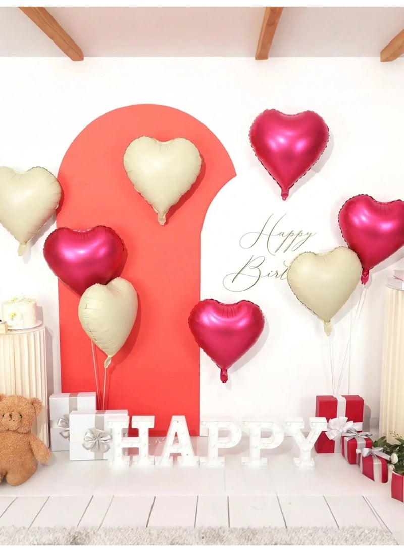 Valentine’s Day Decorations – Set of 12 Metallic Heart-Shaped Balloons Adding a Special and Romantic Touch for Valentine’s Day, Anniversaries, Engagement Parties, and All Special Occasions - Image 5
