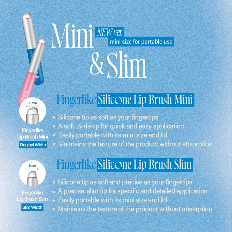 fwee Fingerlike Silicone Lip Brush Slim | Multi-purpose Makeup Blending Brush with Lid - Image 5