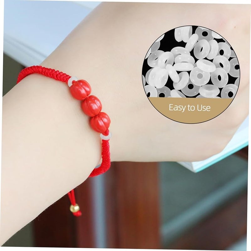 Alipis Jewelry Making Kit Antiskid Stopper Rings Metal Spacer Beads Clamp DIY Accessories - Image 4