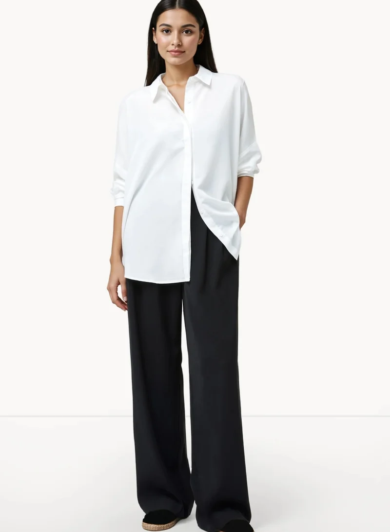 French Connection Caprina Crepe Button Shirt