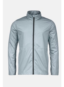 Tchibo Men Sportswear Fit Long Sleeve Training Windbreaker Jacket, Grey  - Image 2