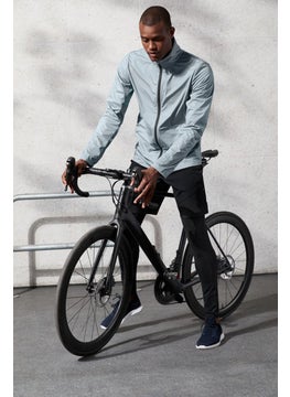 Tchibo Men Sportswear Fit Long Sleeve Training Windbreaker Jacket, Grey  - Image 1