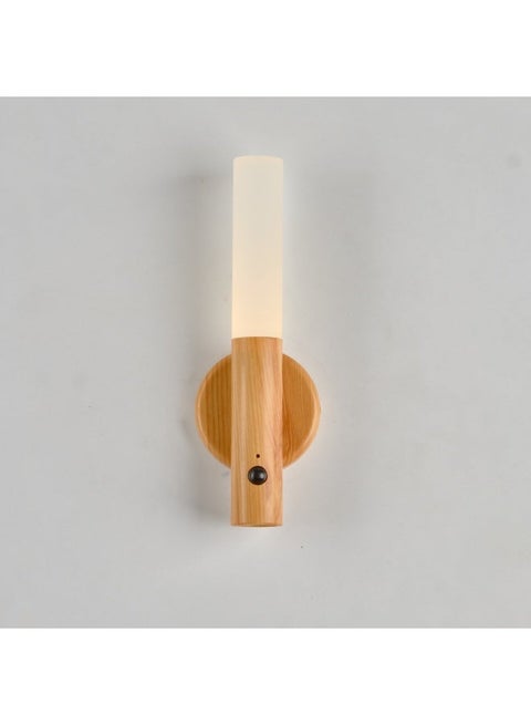 Nagafa Shop , Brown Magnetic Wireless Wall Lamp , Made Of Aclyric , Size 17*8