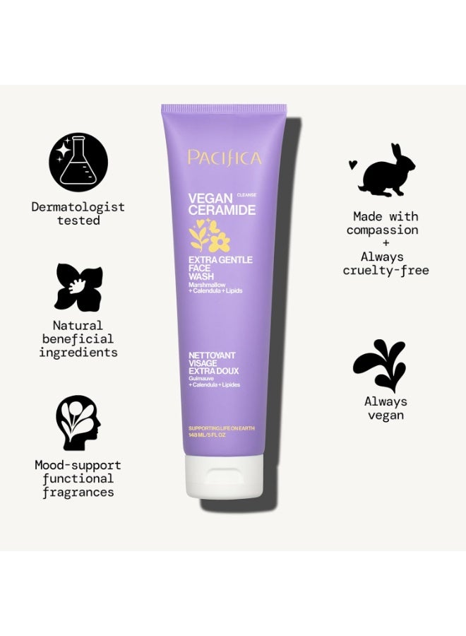 Pacifica Vegan Ceramide Extra Gentle Face Wash 147ml - Image 4
