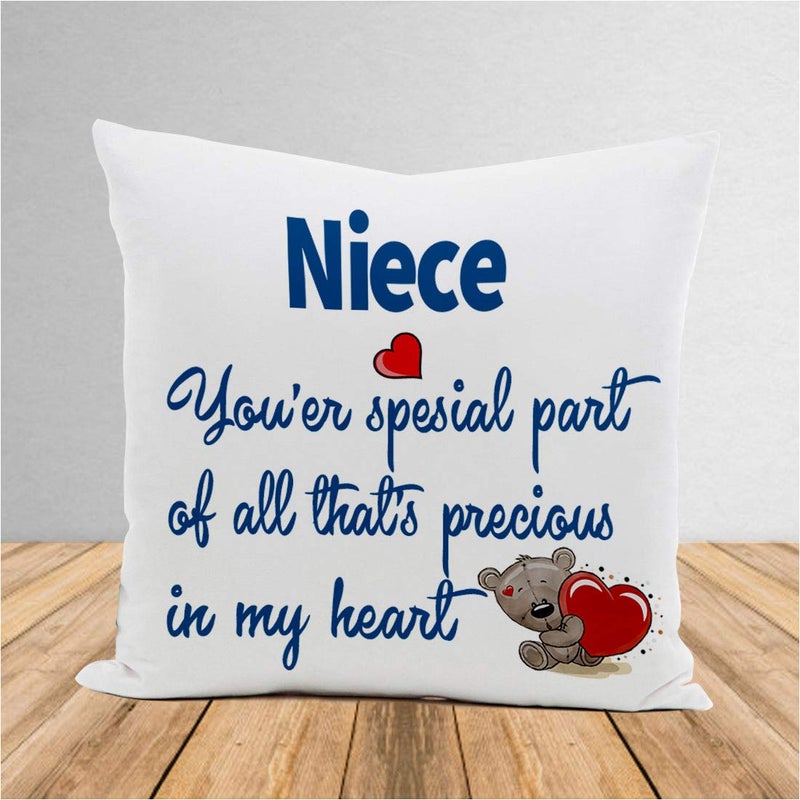 Kesri Gifts Kesri Gifts Niece You are Special Theme Cushion Cover 12x12 Inch with Filler Gift for Niece Birthday KA141