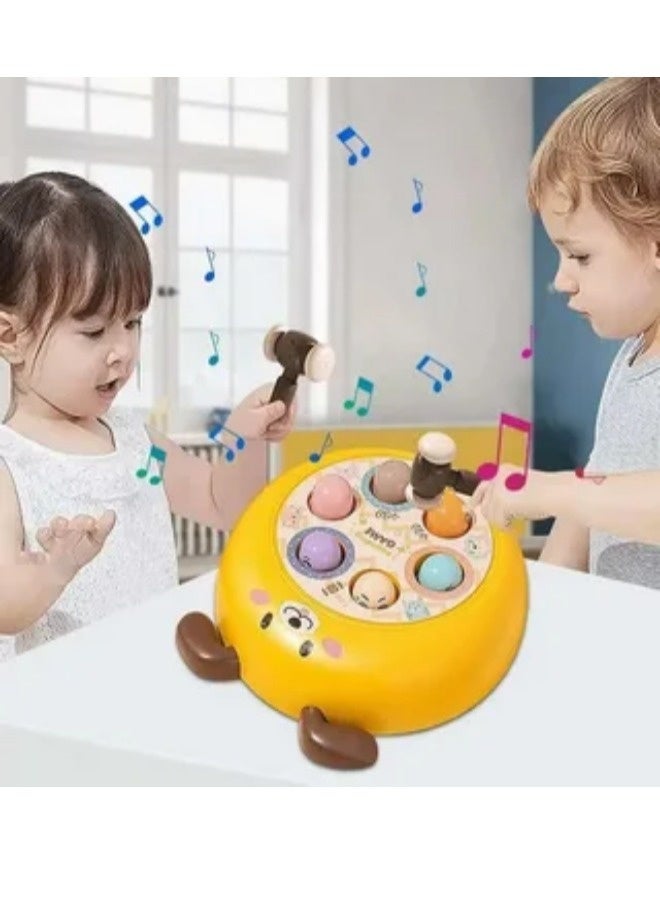 Whack-a-mole Percussion Toys, Interactive Desktop Toy-Children's Whack-a-Mole Game, Portable Hammering Little Hamste Game, Preschool Toddler Toy, Baby Interactive Hammer Toys for Early Educational Thinking Training, for Age 1+ Years Old Boy and Girl - Image 3