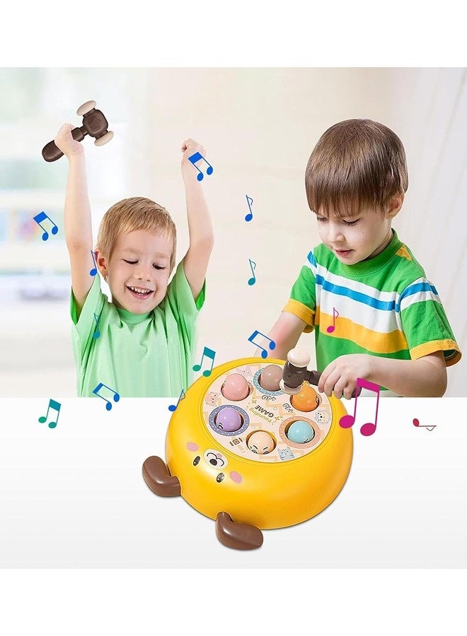 Whack-a-mole Percussion Toys, Interactive Desktop Toy-Children's Whack-a-Mole Game, Portable Hammering Little Hamste Game, Preschool Toddler Toy, Baby Interactive Hammer Toys for Early Educational Thinking Training, for Age 1+ Years Old Boy and Girl - Image 4