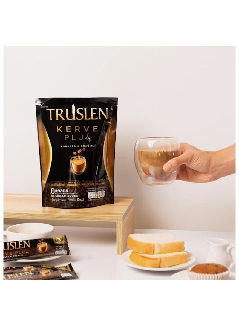 Truslen Truslen Kerve Plus – Premium Robusta & Arabica Coffee (12 Sachets x 18g) - Image 2