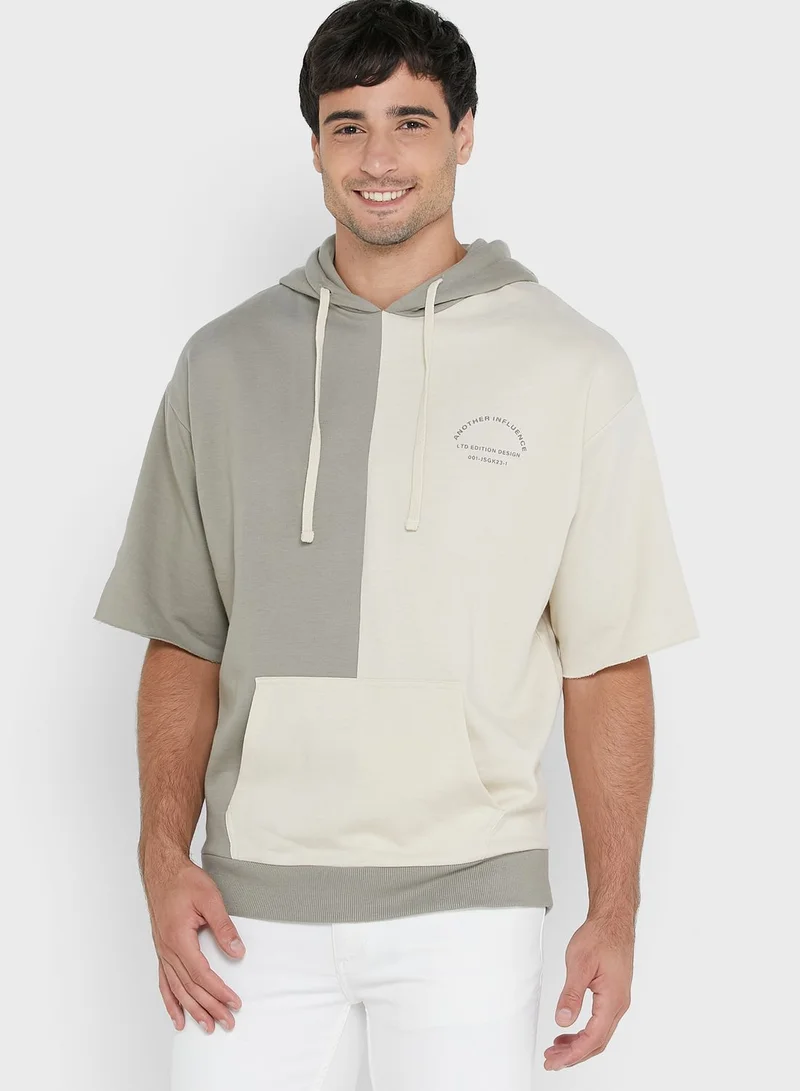 Another Influence Colour Block Hoodie