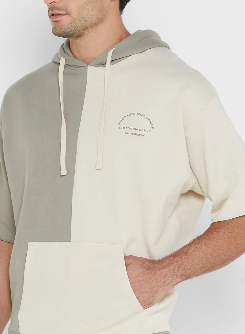 Another Influence Colour Block Hoodie