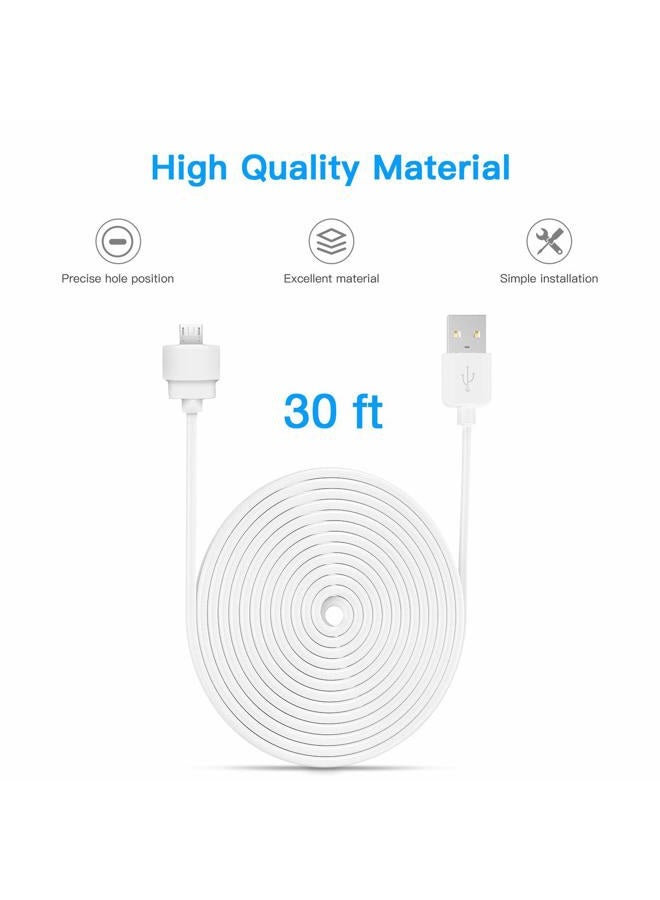 TIUIHU 30ft/9m Power Extension USB Cable for Blink Mini, Charger Cable Compatible with Blink Mini Indoor Plug-in Camera Extension Cable(Blink Mini is not Included) - Image 3