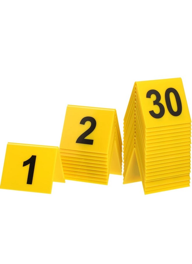 Qunclay - 30 Pack Evidence Markers Crime Scene Markers Tents Evidence Number Cards Crime Scene Decorations Party Decorations For Kids Adults Detective Clue Game Halloween Props Decoration - Image 1